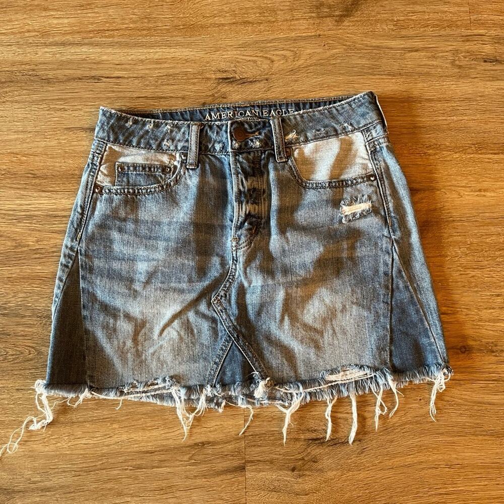 American Eagle Denim Skirt Size 0